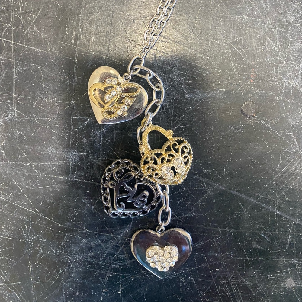 Guess Chain Necklace With Charms